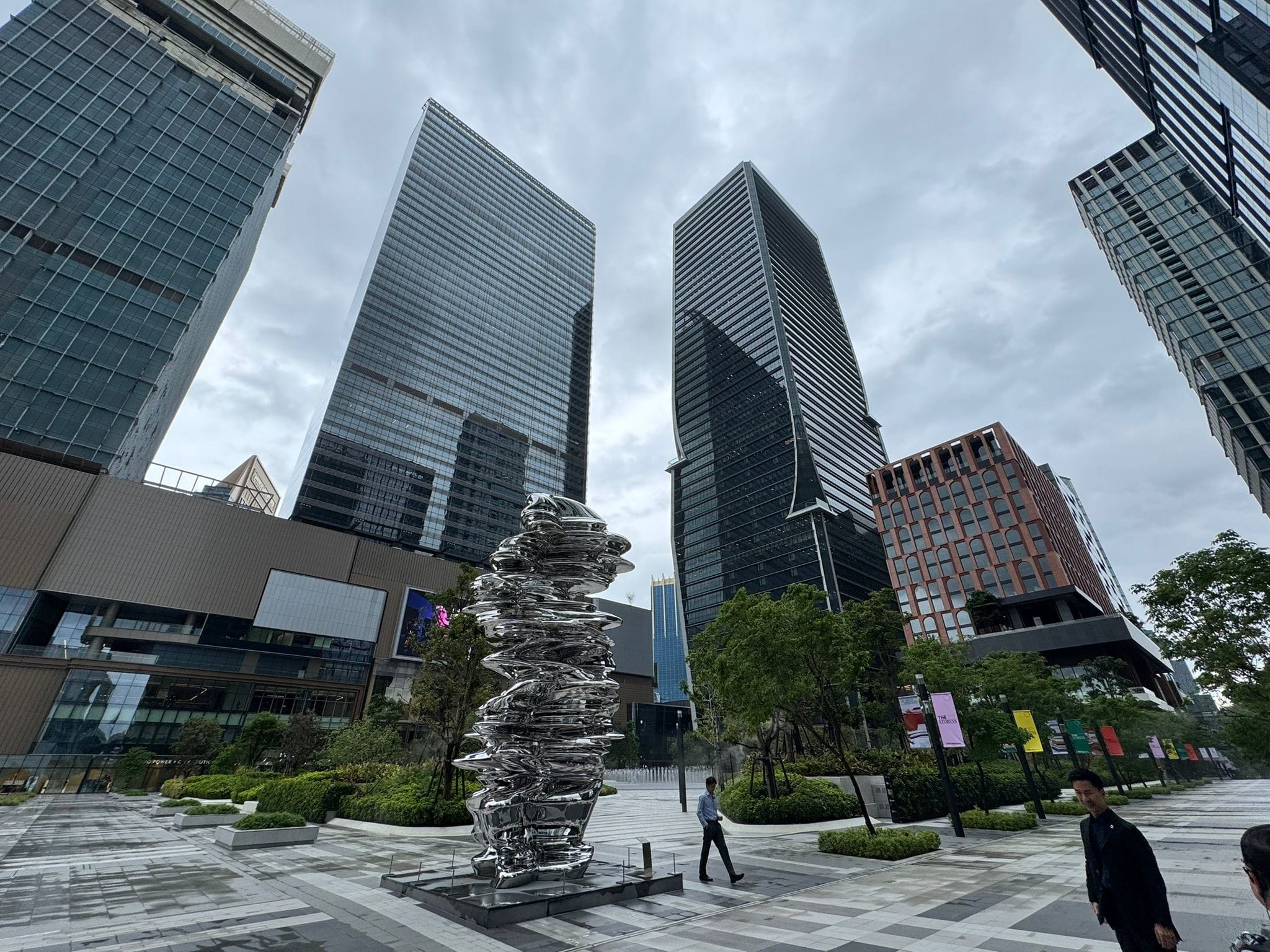 Photo of the buildings in One Bangkok mixed-use district